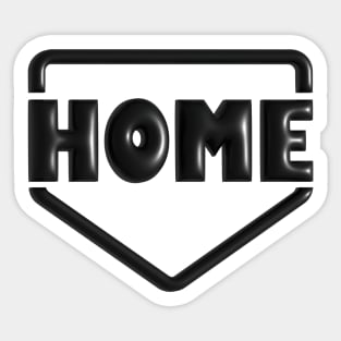 Softball Home Base Sticker